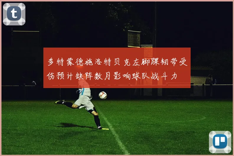 多特蒙德施洛特贝克左脚踝韧带受伤预计缺阵数月影响球队战斗力